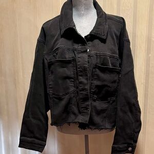 Plus size 2x Black Denim Jacket